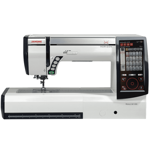 Janome Horizon Memory Craft 12000 Embroidery And Sewing Machine Includes Free Bonus Accessories