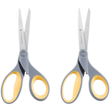 Westcott Straight Titanium Scissors With New Handle Design 8 Inch Two Per Pack